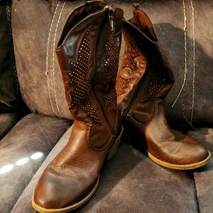 Brown Western Cowboy Boots